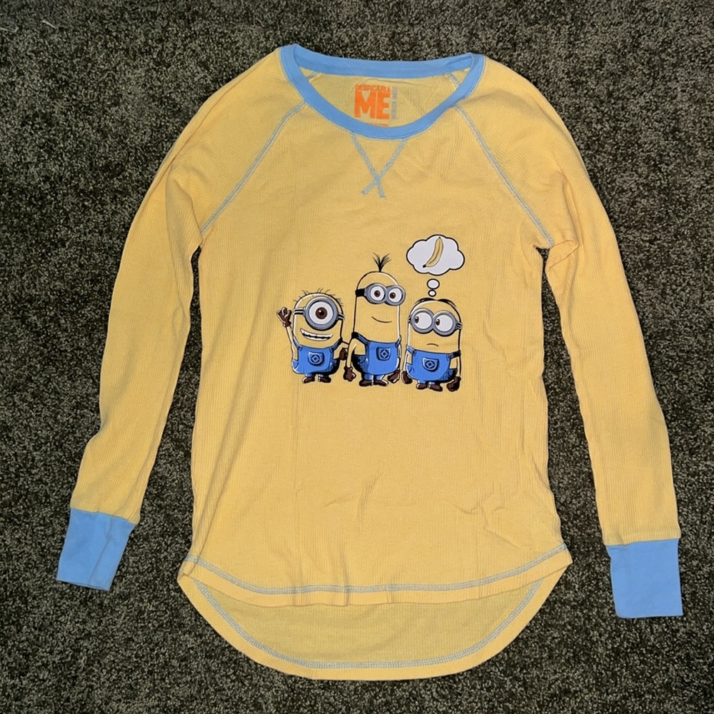 NWOT Despicable Me Minions pajama set thermals - Picture 3 of 9